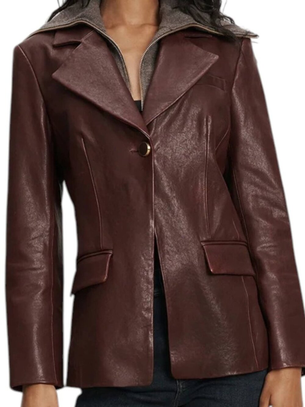 NWT: Veronica Beard Gorgeous Lambskin Dickey Jacket